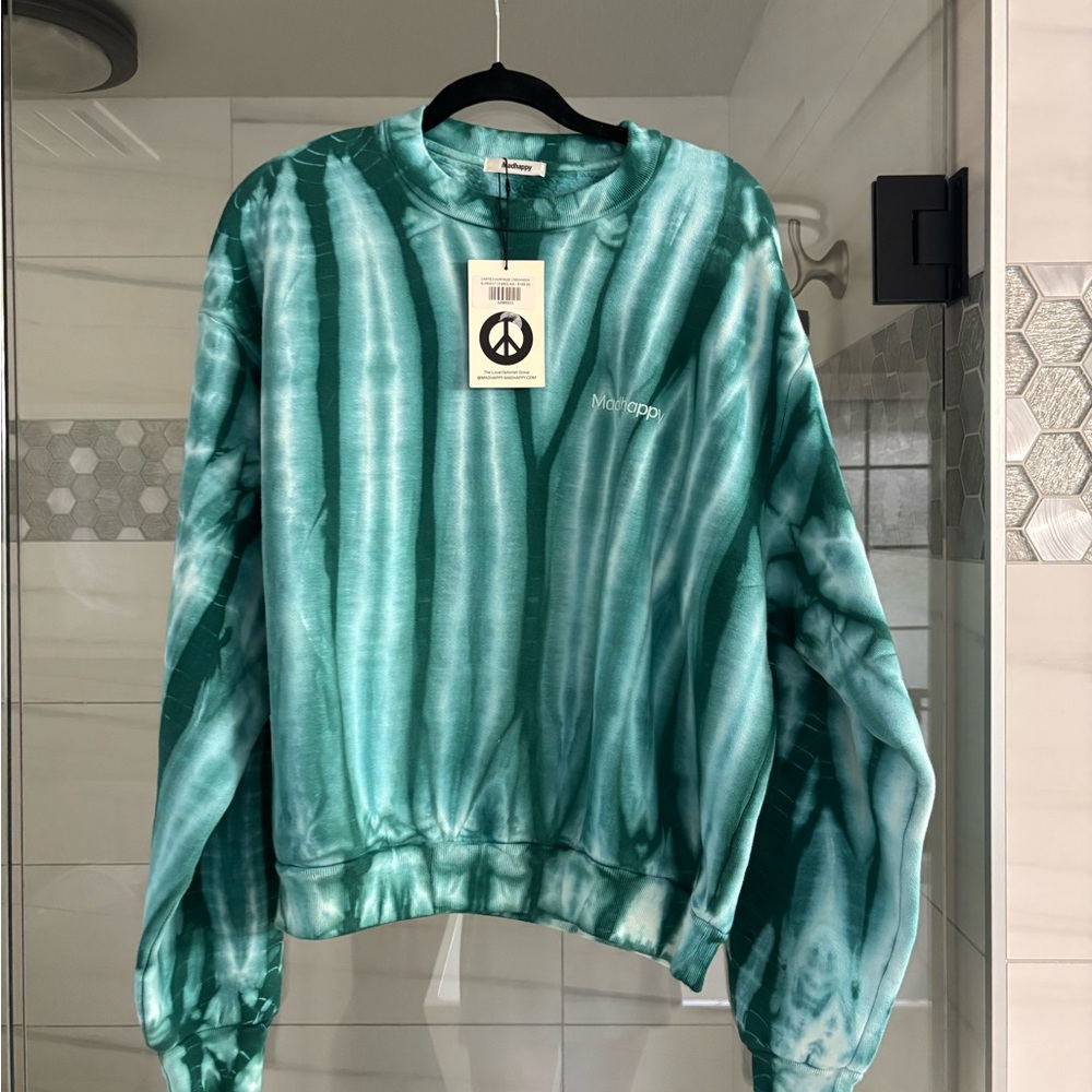 Madhappy Green Tie-Dye Sweatshirt